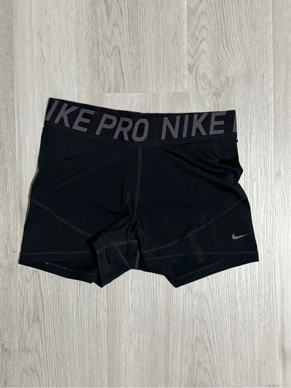 Nike Black Pro Women's Bike Shorts with Branded Waistband